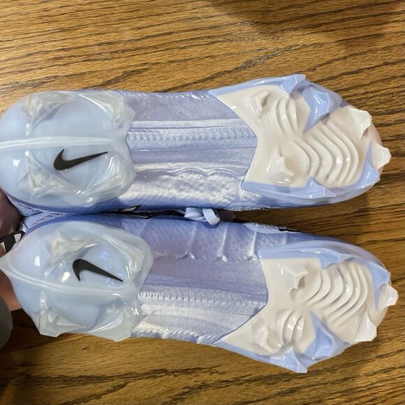 Nike Vapor Edge 360 Untouchable Men's Aluminum Football Cleats NEW Blue Silver - Picture 6 of 6